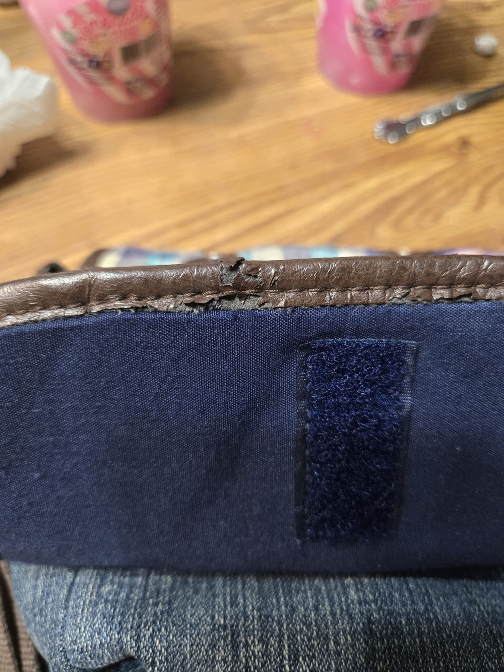 UnionBay Patchwork Plaid Crossbody Bag in Blue - Picture 6 of 8